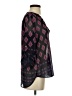 Pink Owl 100% Polyester Purple 3/4 Sleeve Blouse Size S - photo 4
