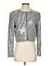 WAYF 100% Polyester Houndstooth Silver White Jacket Size XS - photo 1
