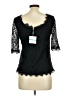 Pim + Larkin 100% Nylon Black Short Sleeve Turtleneck Size M - photo 2