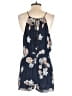 JOA 100% Rayon Floral Blue Romper Size XS - photo 2