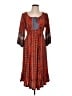 One World Paisley Red Casual Dress Size L - photo 1