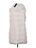 BCBGMAXAZRIA 100% Polyester Ivory Faux Fur Vest Size L - photo 2