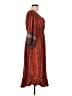 One World Paisley Red Casual Dress Size L - photo 4