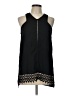 Doe & Rae 100% Polyester Black Sleeveless Blouse Size L - photo 1