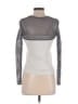 Pull&Bear Silver Long Sleeve T-Shirt Size S - photo 2
