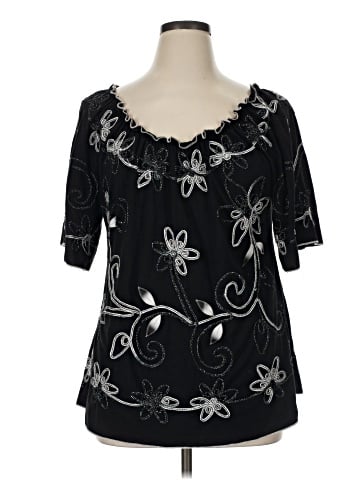 Carole Little Short Sleeve Blouse (view 1)