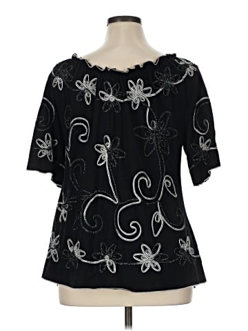 Carole Little Short Sleeve Blouse (view 2)