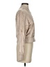 Amanda Uprichard 100% Silk Metallic Gold Tan Jacket Size XS - photo 4