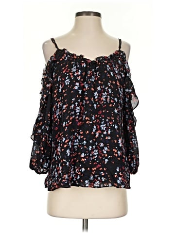 Parker 3/4 Sleeve Silk Top (view 1)