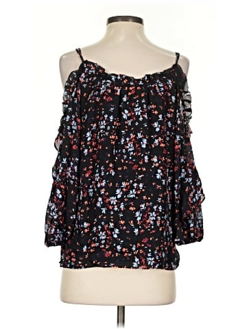 Parker 3/4 Sleeve Silk Top (view 2)