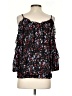 Parker 100% Silk Black 3/4 Sleeve Silk Top Size XS - photo 2