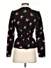 ASOS 100% Polyester Black Long Sleeve Blouse Size 0 - photo 2