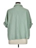 Shein Curve Solid Green 3/4 Sleeve Button-Down Shirt Size 14 Plus (1) - photo 2