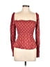 Auguste 100% Rayon Burgundy 3/4 Sleeve Blouse Size 2 - photo 1