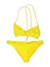 Athleta Solid Yellow Two Piece Swimsuit Size M - photo 1