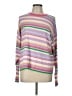 Marella Stripes Pink Pullover Sweater Size L - photo 1