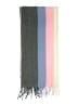 Marine Layer Stripes Color Block Gray Scarf One size - photo 2