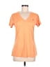 Nike 100% Polyester Orange Active T-Shirt Size M - photo 1