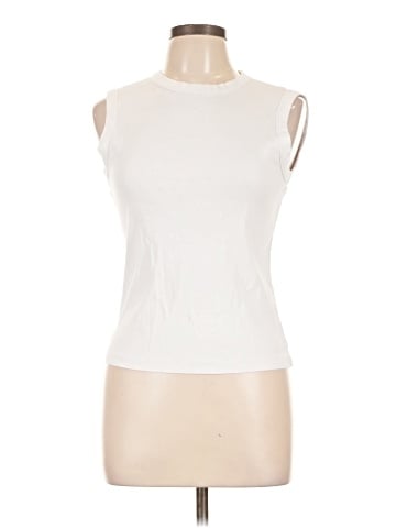 Madewell The '90s Crew Neck Tank in Compact Cotton (view 1)