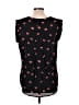 Pleione Hearts Black Short Sleeve Top Size L - photo 2