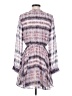 Bebe 100% Polyester Print White Casual Dress Size S - photo 2