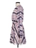 Bebe 100% Polyester Print White Casual Dress Size S - photo 5