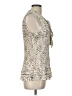 DKNY 100% Polyester Ivory Sleeveless Blouse Size L - photo 4