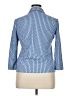 J. McLaughlin Blue 3/4 Sleeve Button-Down Shirt Size XL - photo 2