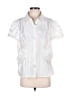 Agora White Short Sleeve Blouse Size L - photo 1