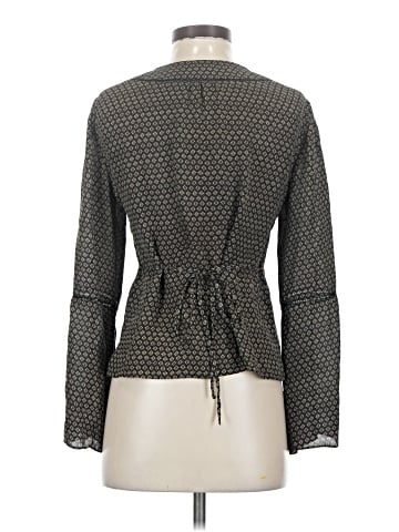 INC International Concepts Long Sleeve Silk Top (view 2)