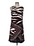 MSK Graphic Brown Cocktail Dress Size M - photo 1