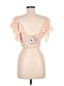 Love Tree 100% Rayon Orange Short Sleeve Top Size M - photo 2