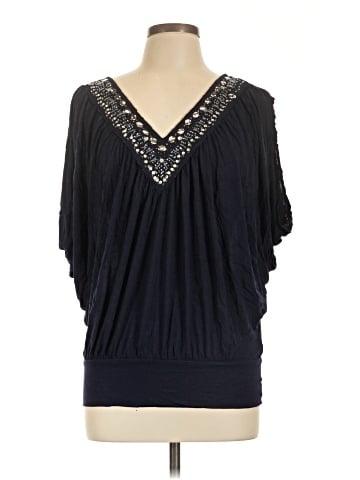 White House Black Market Short Sleeve Blouse (view 1)