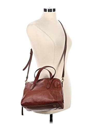 Fossil Leather Satchel (view 2)