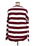 Crown & Ivy Stripes Burgundy Pullover Sweater Size XXL - photo 2