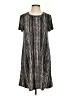 Apt. 9 Stripes Gray Casual Dress Size S - photo 1