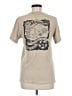 Canvas 100% Cotton Tan Short Sleeve Top Size M - photo 2