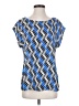 Banana Republic 100% Polyester Blue Short Sleeve Blouse Size S - photo 1