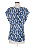 Banana Republic 100% Polyester Blue Short Sleeve Blouse Size S - photo 2