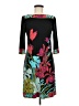 Donna Morgan Tropical Black Cocktail Dress Size 8 - photo 1