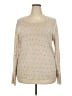 89th & Madison Polka Dots Tan Pullover Sweater Size 2X - photo 1