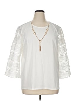 Alfred Dunner 3/4 Sleeve Blouse