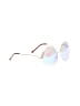 Assorted Brands Silver White Sunglasses One size - photo 1