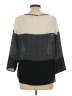 The Limited 100% Polyester Black 3/4 Sleeve Blouse Size L - photo 2