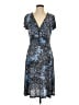 Connected Apparel Paisley Blue Cocktail Dress Size 10 - photo 1