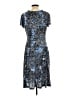 Connected Apparel Paisley Blue Cocktail Dress Size 10 - photo 2