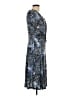Connected Apparel Paisley Blue Cocktail Dress Size 10 - photo 4