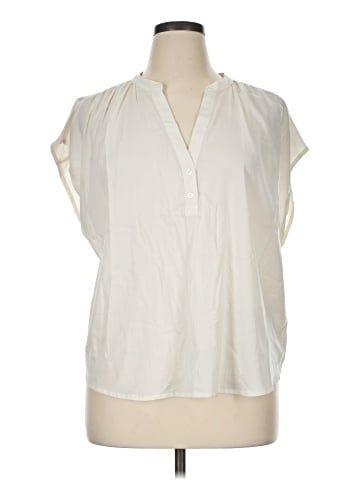 Banana Republic Factory Store Short Sleeve Blouse (view 1)