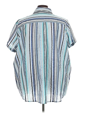 Roaman's Short Sleeve Button-Down Shirt (view 2)
