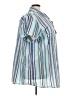 Roaman's Stripes Blue Short Sleeve Button-Down Shirt Size 34 W - photo 4